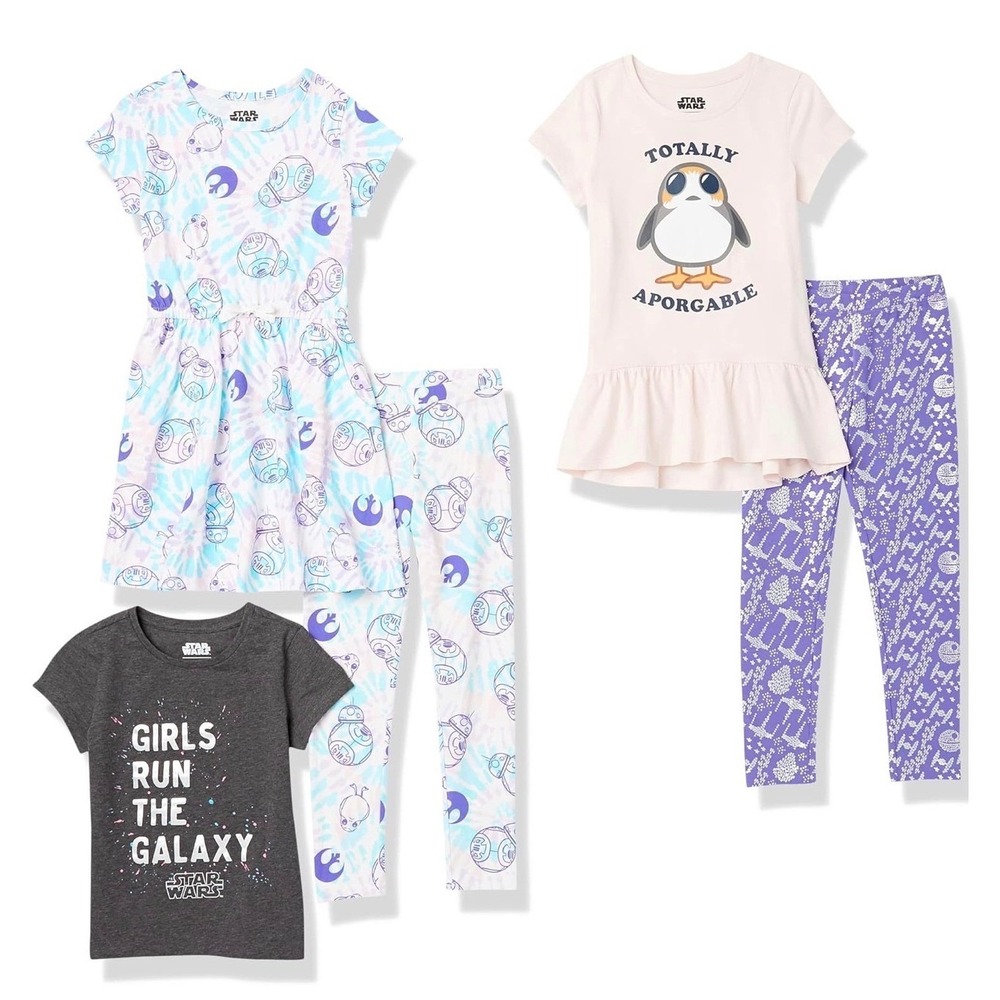 Amazon Essentials Star Wars Girls MD 4T  4 years Mix-and-Match Outfit Sets‎  NIP
